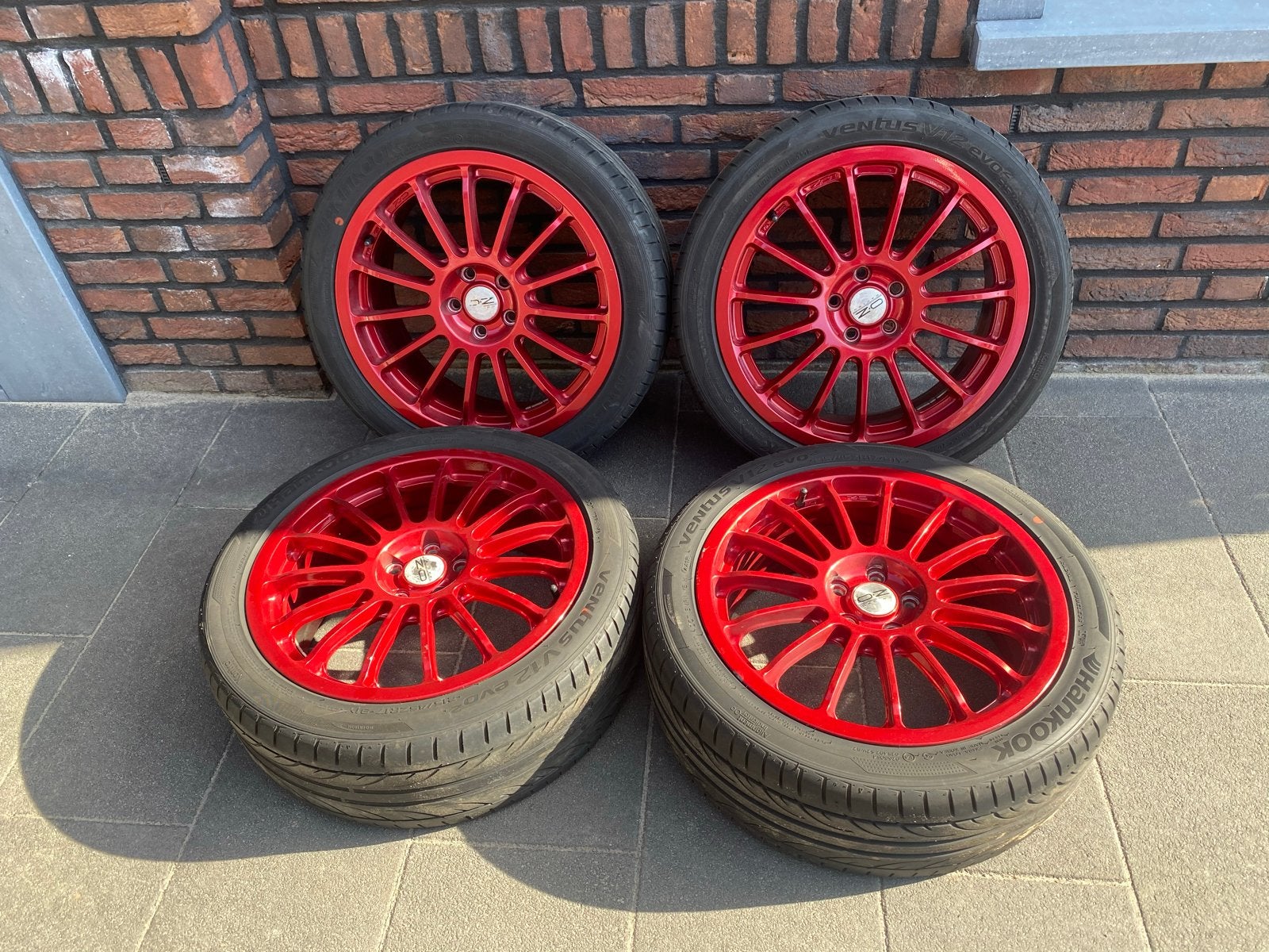 OZ Superturismo Magnesio 17 inch 5x100 ET48 Candy Rood, Auto-onderdelen, Banden en Velgen, Ophalen, Gebruikt, Velg(en), 17 inch