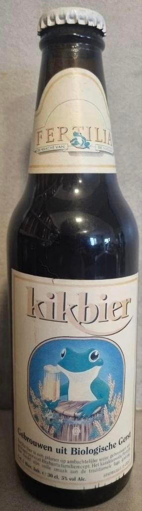 Kikbier – Brouwerij Fertilia – Oud Biologisch bier (1991), Ophalen of Verzenden, Glas of Glazen, Overige merken