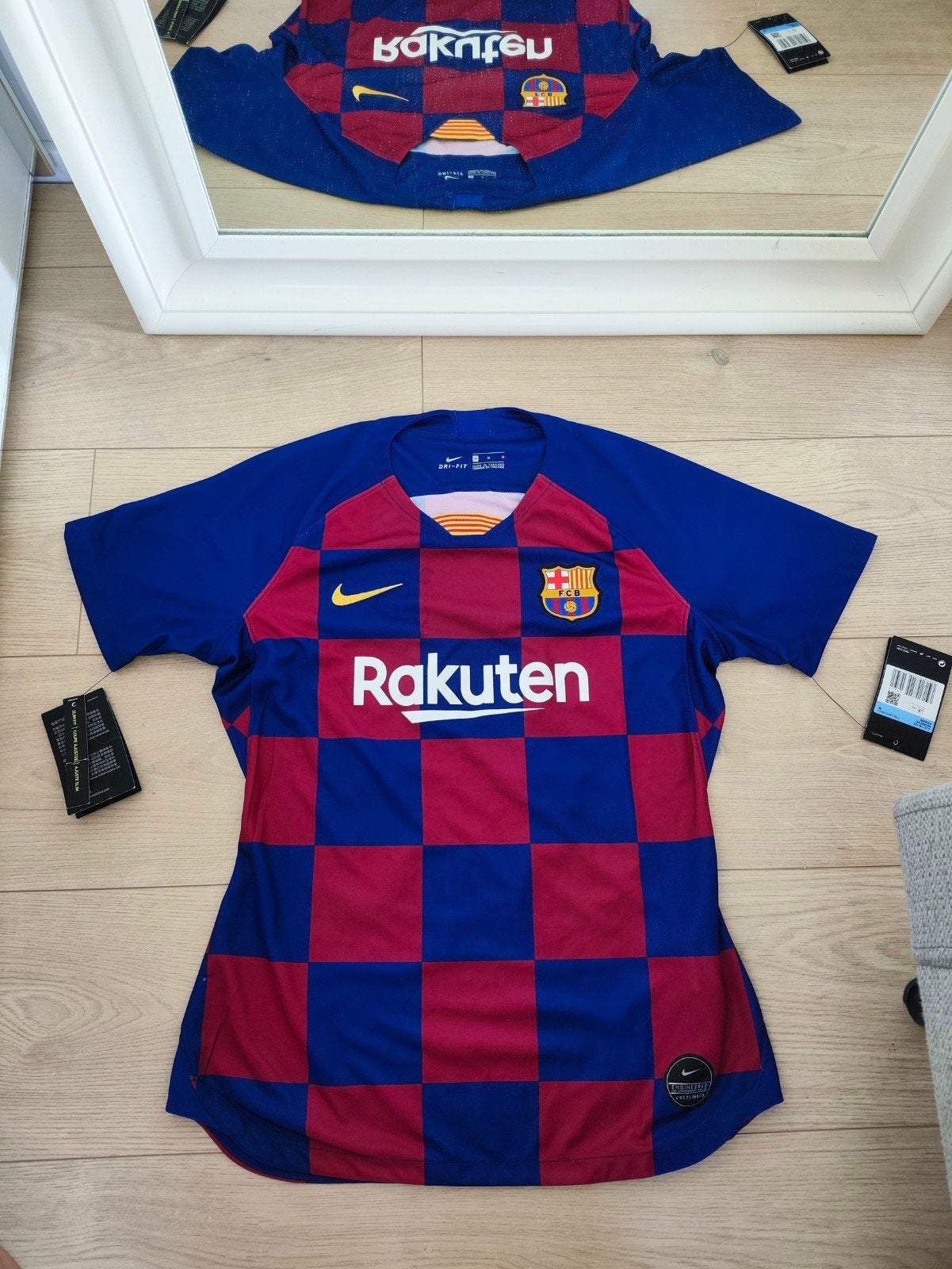 Nike FC Barcelona De Jonge Dames Thuisshirt Maat M Slim Fit, Maat 38/40 (M), Blauw, Nike, Nieuw