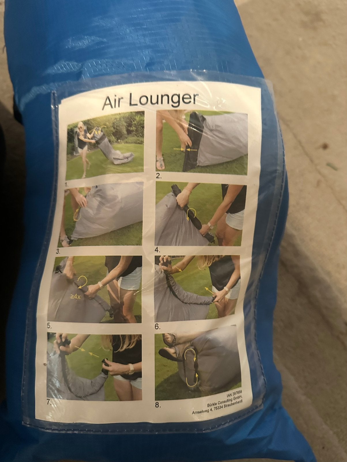 Air Lounger - Opblaasbare Zitzak/Ligstoel, Ophalen of Verzenden, Nieuw, Overige