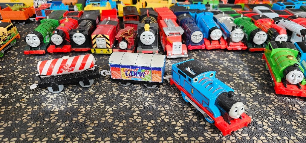 Thomas de trein Trackmaster Thomas Candy set, Kinderen en Baby's, Speelgoed | Thomas de Trein, Zo goed als nieuw, Ophalen of Verzenden
