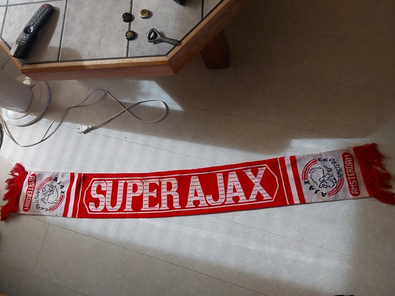 super Ajax sjaal, Ophalen of Verzenden, Zo goed als nieuw, Ajax, Vaantje of Sjaal