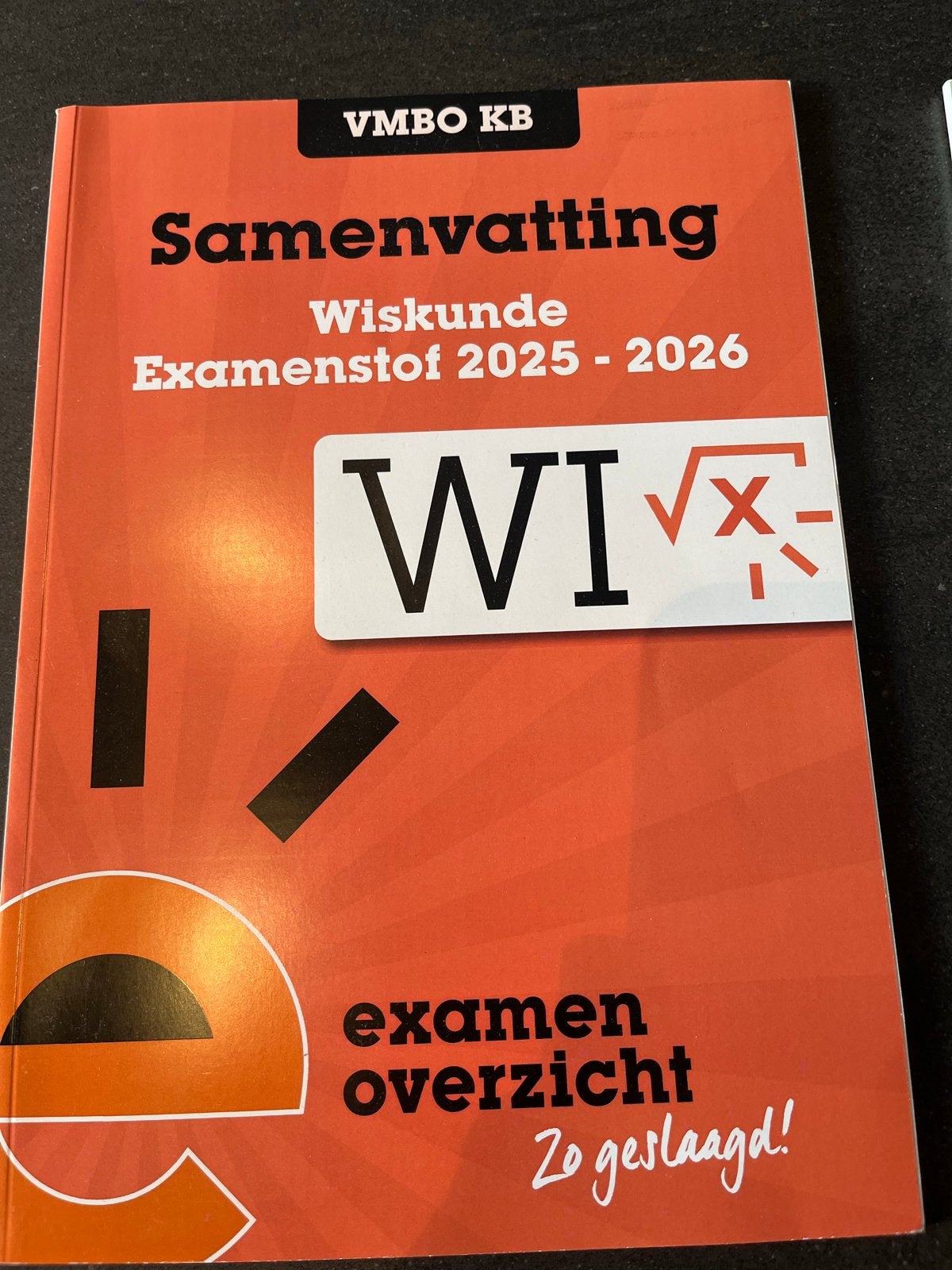 Samenvatting Wiskunde Examenstof VMBO KB, Ophalen of Verzenden, Nieuw, VMBO, Wiskunde A