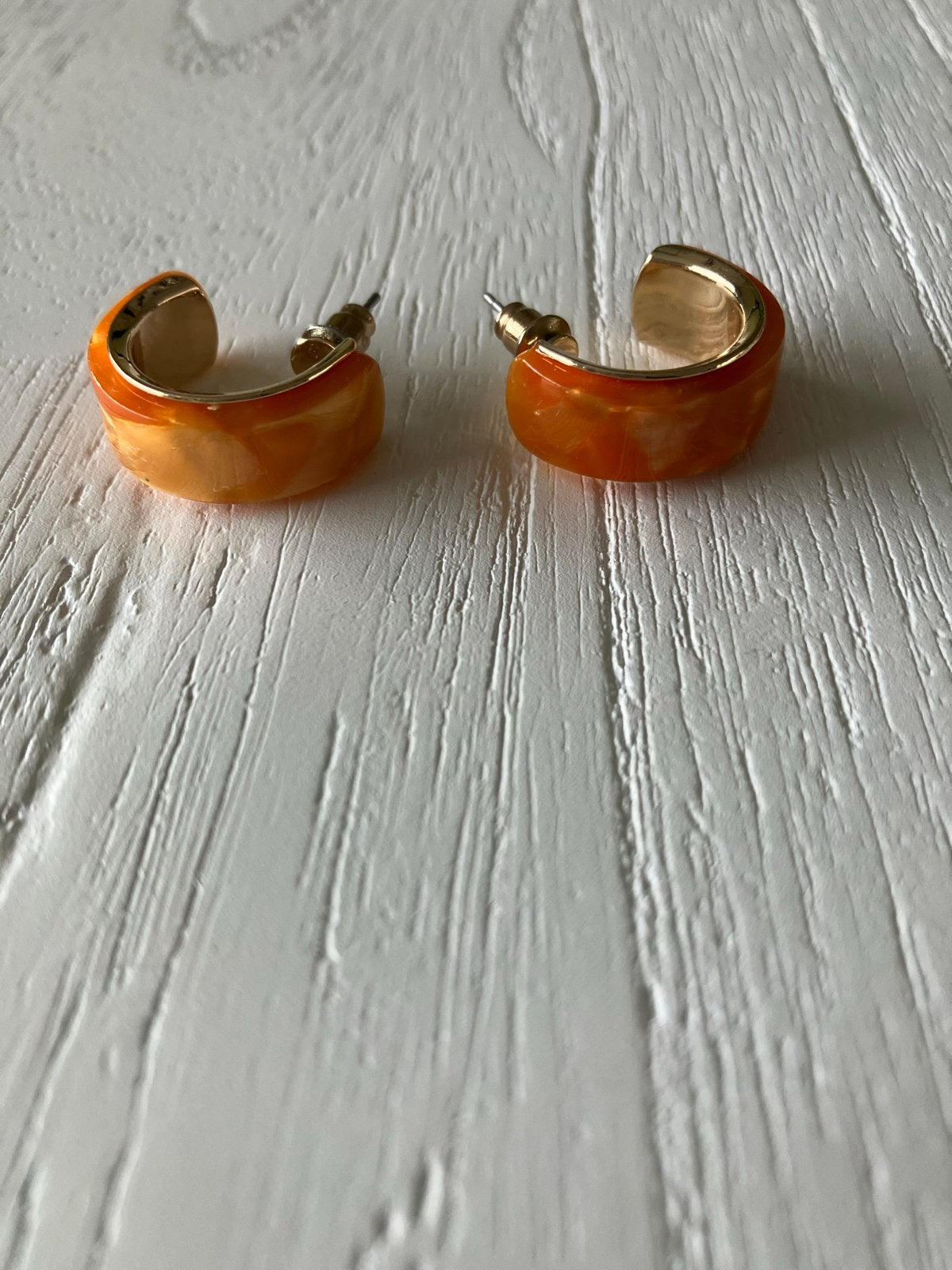 Oranje Oorbellen - Trendy en Stijlvol, Sieraden, Tassen en Uiterlijk, Oorbellen, Overige materialen, Oranje, Ophalen of Verzenden