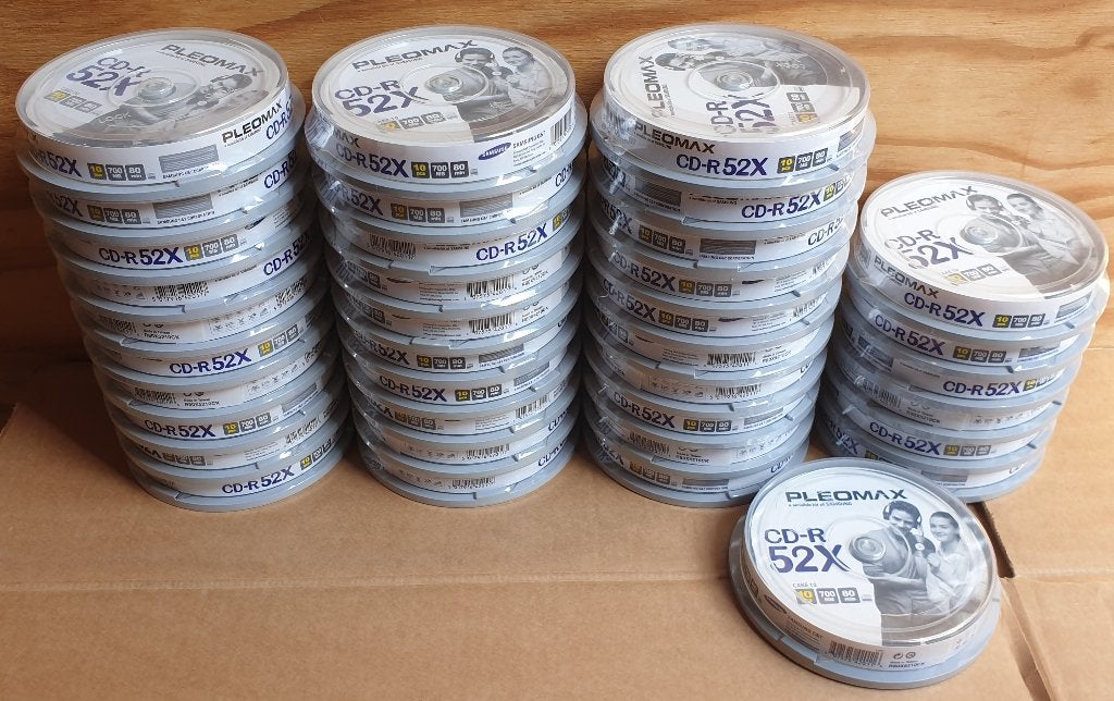 37x SPINDEL MET 10 STUKS CD-R | SAMSUNG PLEOMAX, Ophalen, Op spindel, Cd, Nieuw