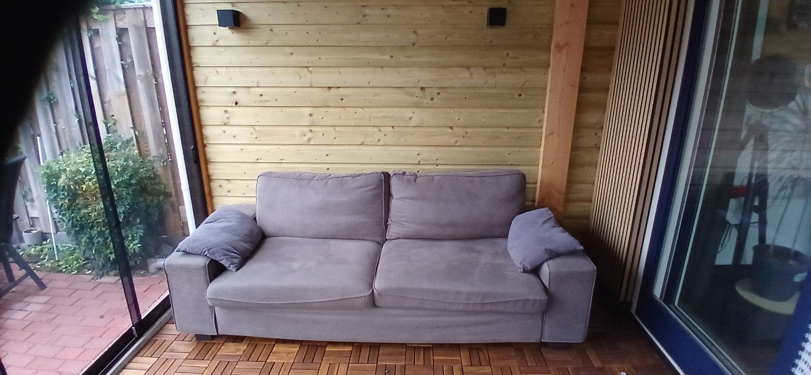 drie persoons kivik ikea bank, Huis en Inrichting, Banken | Bankstellen, Ophalen, Gebruikt, Driepersoons, 75 tot 100 cm