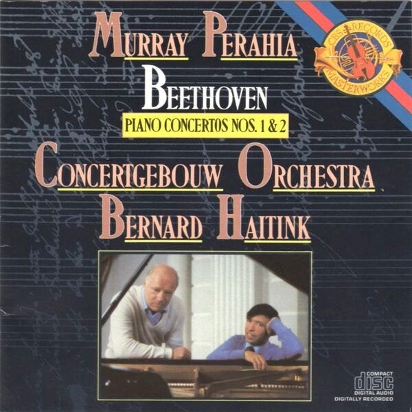 MURRAY PERAHIA Beethoven piano concertos nos. 1 & 2 CD CBS, Ophalen of Verzenden, Classicisme, Gebruikt, Orkest of Ballet