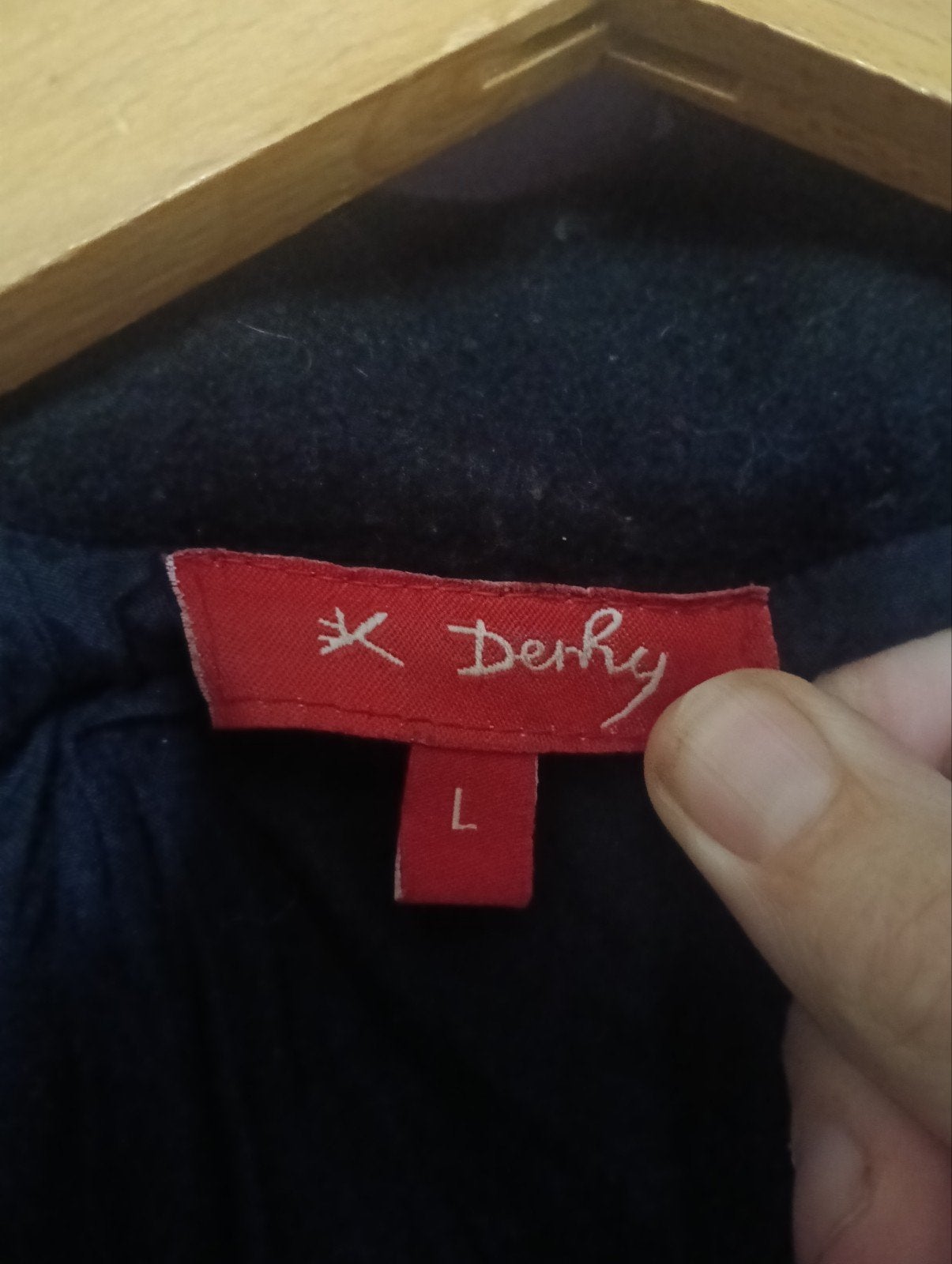 Derhy wollen jas maat 40, Maat 38/40 (M), Overige typen, Zwart, Ophalen of Verzenden