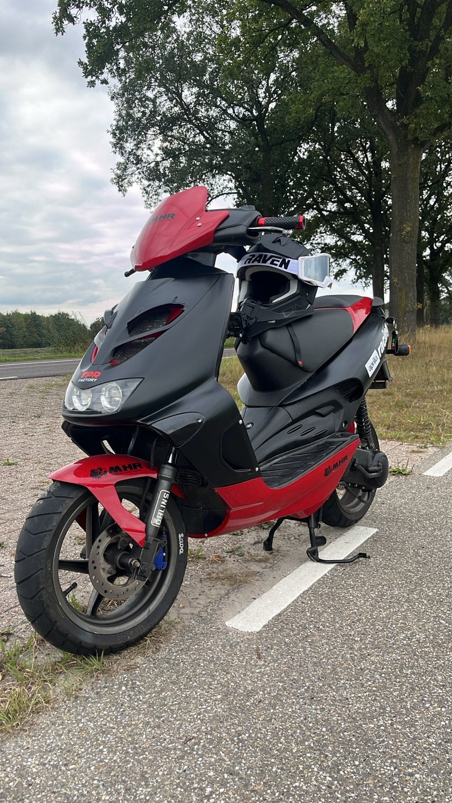 Aprilia SR50 met 70cc cilinder - Zonder WOK, Fietsen en Brommers, Ophalen, Tweetakt, Gebruikt, Maximaal 45 km/u