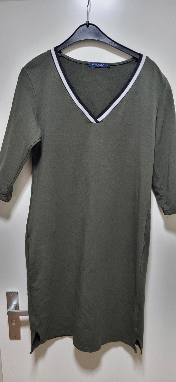 G.Ricceri jurk korte mouw groen maat L/XL, G.Ricceri, Maat 42/44 (L), Ophalen of Verzenden, Zo goed als nieuw