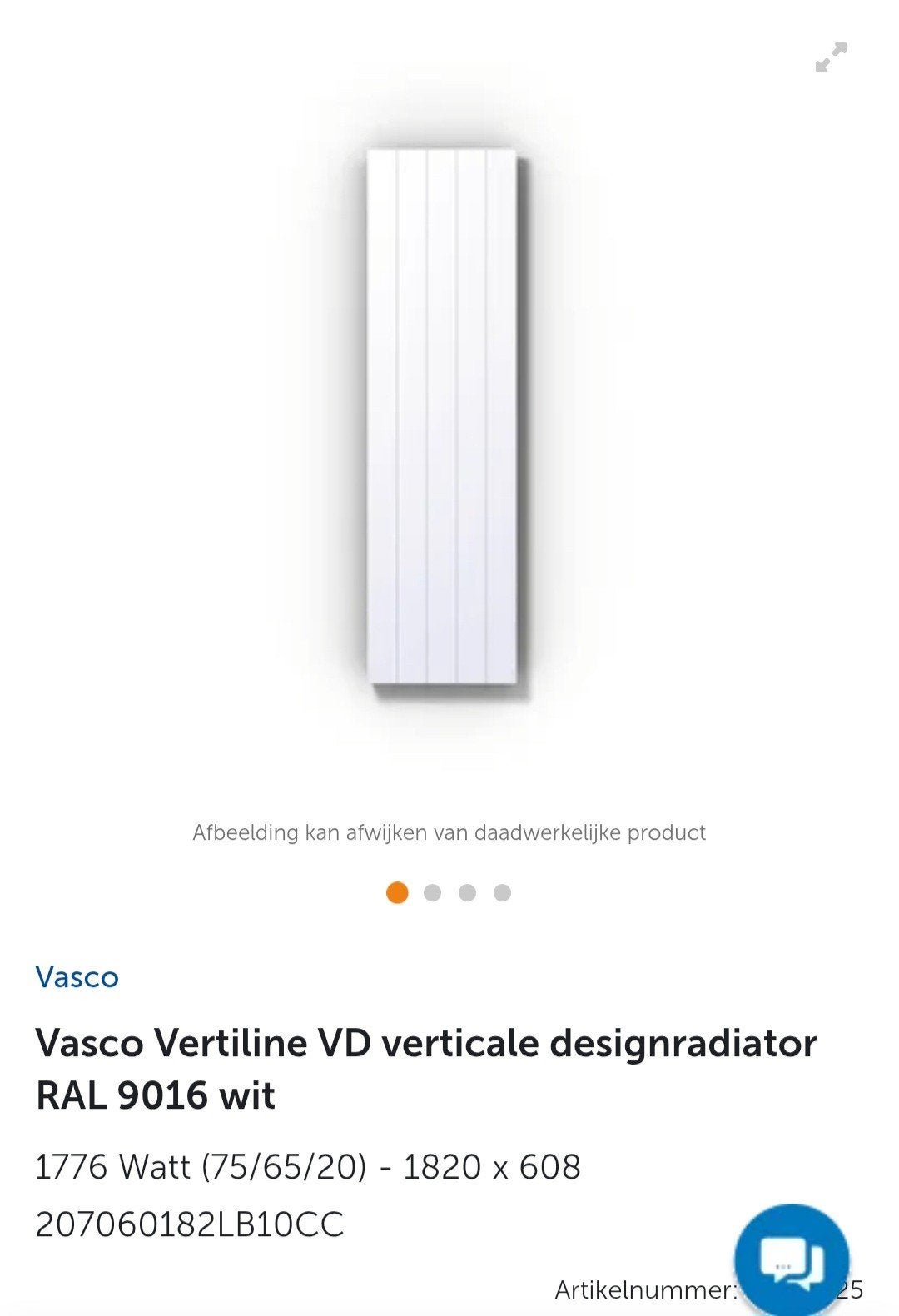 Design radiator (vasco), Ophalen, Overige typen, 50 tot 100 cm, Zo goed als nieuw
