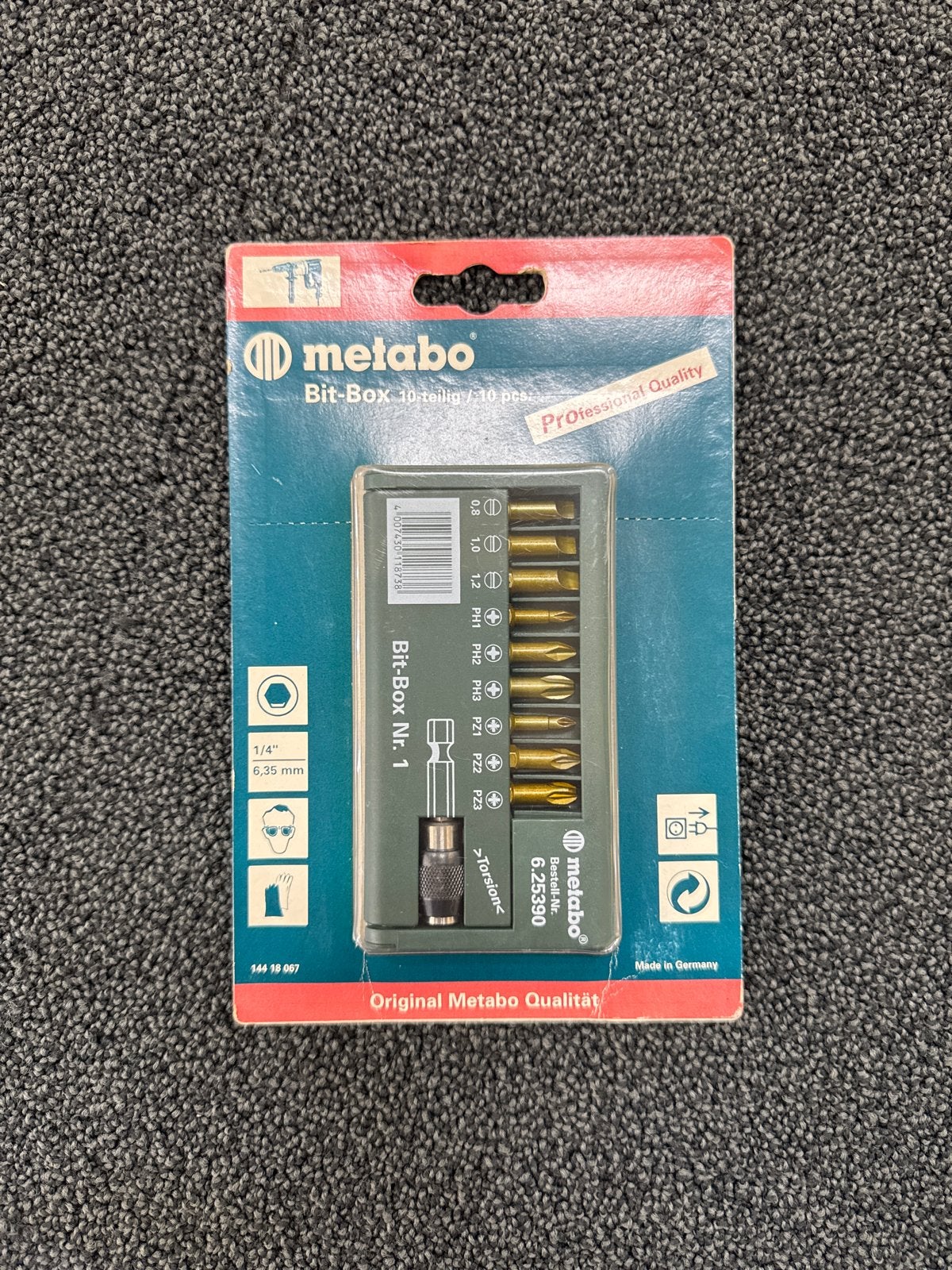 Metabo Bit-Box Nr. 1 - 10-delige bitset, Ophalen of Verzenden, Nieuw, Bitset