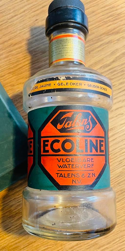 Oude fles Talens Ecoline, Ophalen of Verzenden