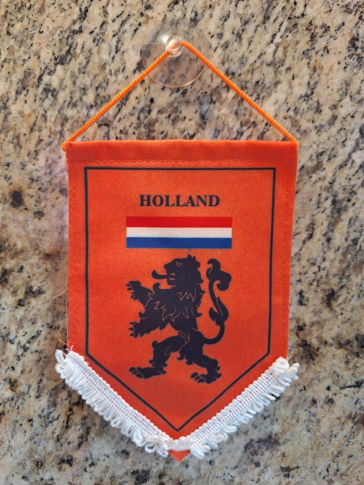 Vintage Holland auto vaantje, Verzamelen, Ophalen of Verzenden, Gebruikt, Buitenlandse clubs, Vaantje of Sjaal