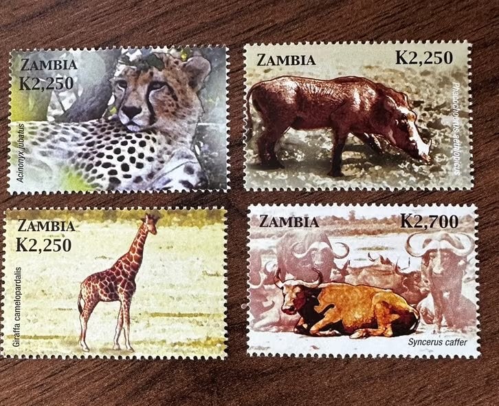 Zambia 2005 - Dieren postfris set (4 postzegels), Ophalen of Verzenden, Zambia, Postfris