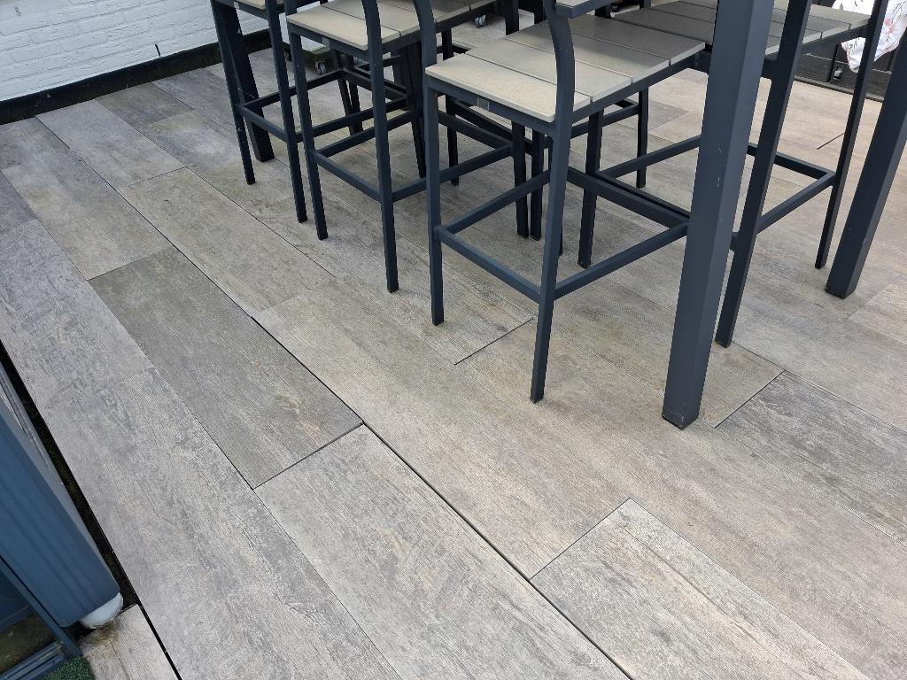 keramische tuintegels, Tuin en Terras, Tegels en Klinkers, Ophalen, Gebruikt, Keramiek, 10 m² of meer