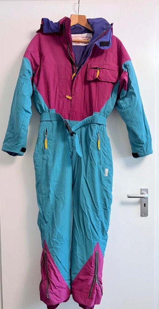 Vintage skipak, Kleding | Dames, Wintersportkleding, Maat 38/40 (M), Ophalen of Verzenden, Schofel, Gedragen
