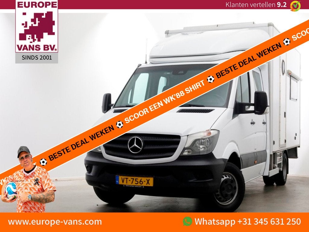 Mercedes-Benz Sprinter 516 CDI 163pk E6 7G Automaat D.C. Bak, Achterwielaandrijving, Gebruikt, Euro 6, 4 cilinders