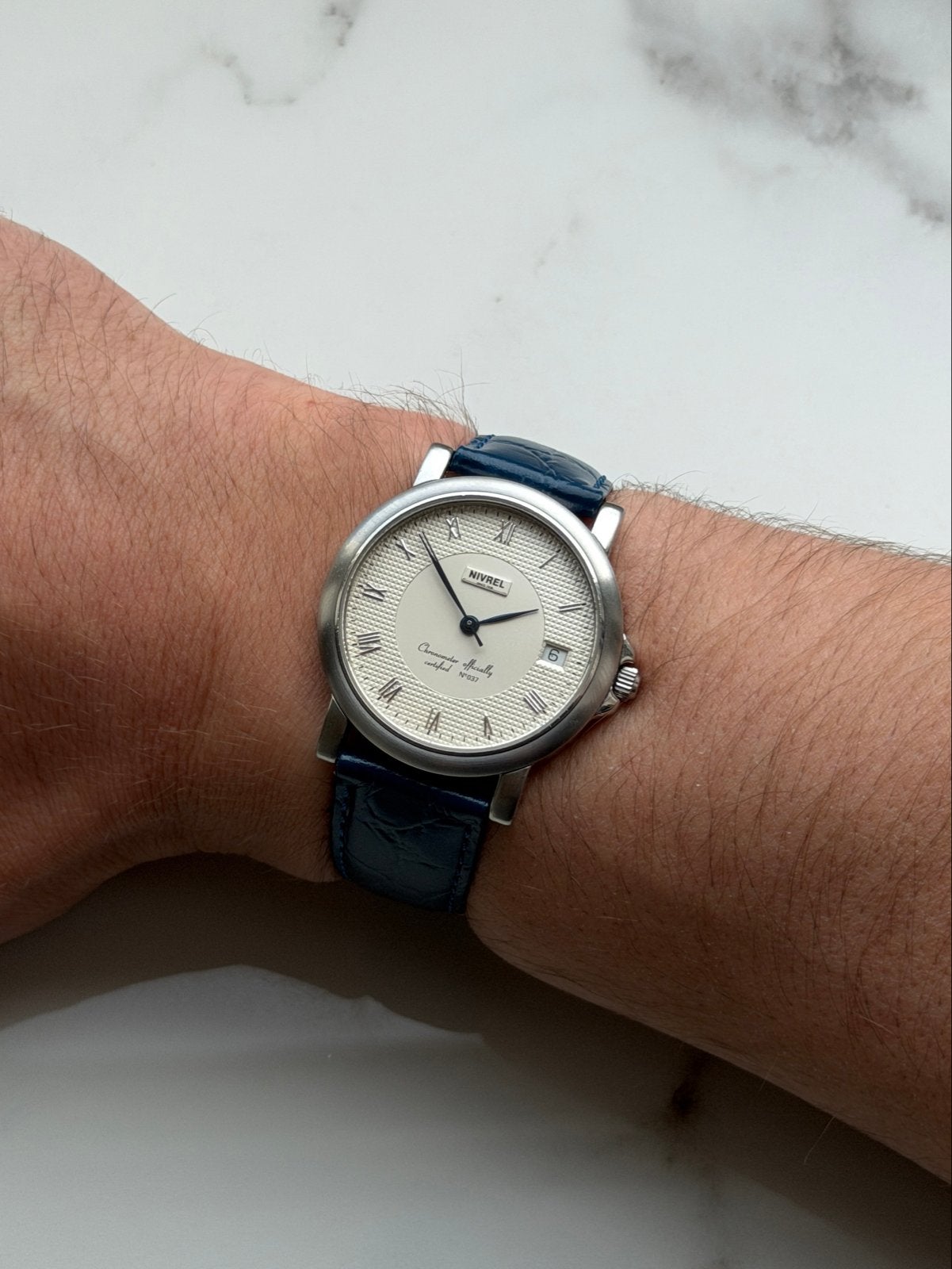Nivrel Chronomotor Officially Certified – 36mm, Sieraden, Tassen en Uiterlijk, Horloges | Heren, Overige merken, Staal, Polshorloge