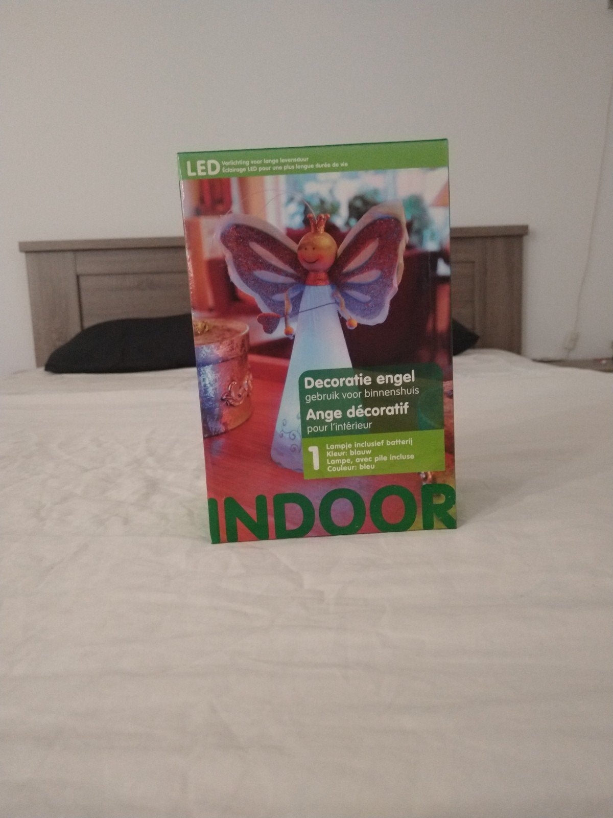 Decoratie engel met LED-verlichting - Nieuw in doos, Huis en Inrichting, Meerkleurig, Overige stijlen, Nieuw, Kunststof