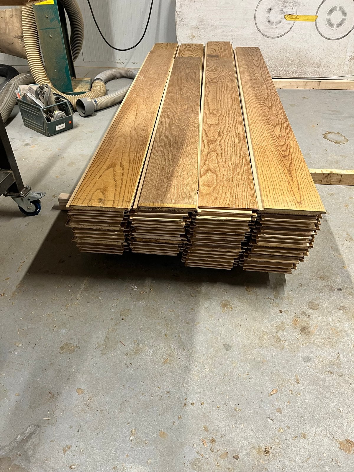 Prachtige eiken lamelparket 55m2 - 250cm lang, 19cm breed, Gebruikt, 10 m² of meer, 10 tot 30 cm, Hout