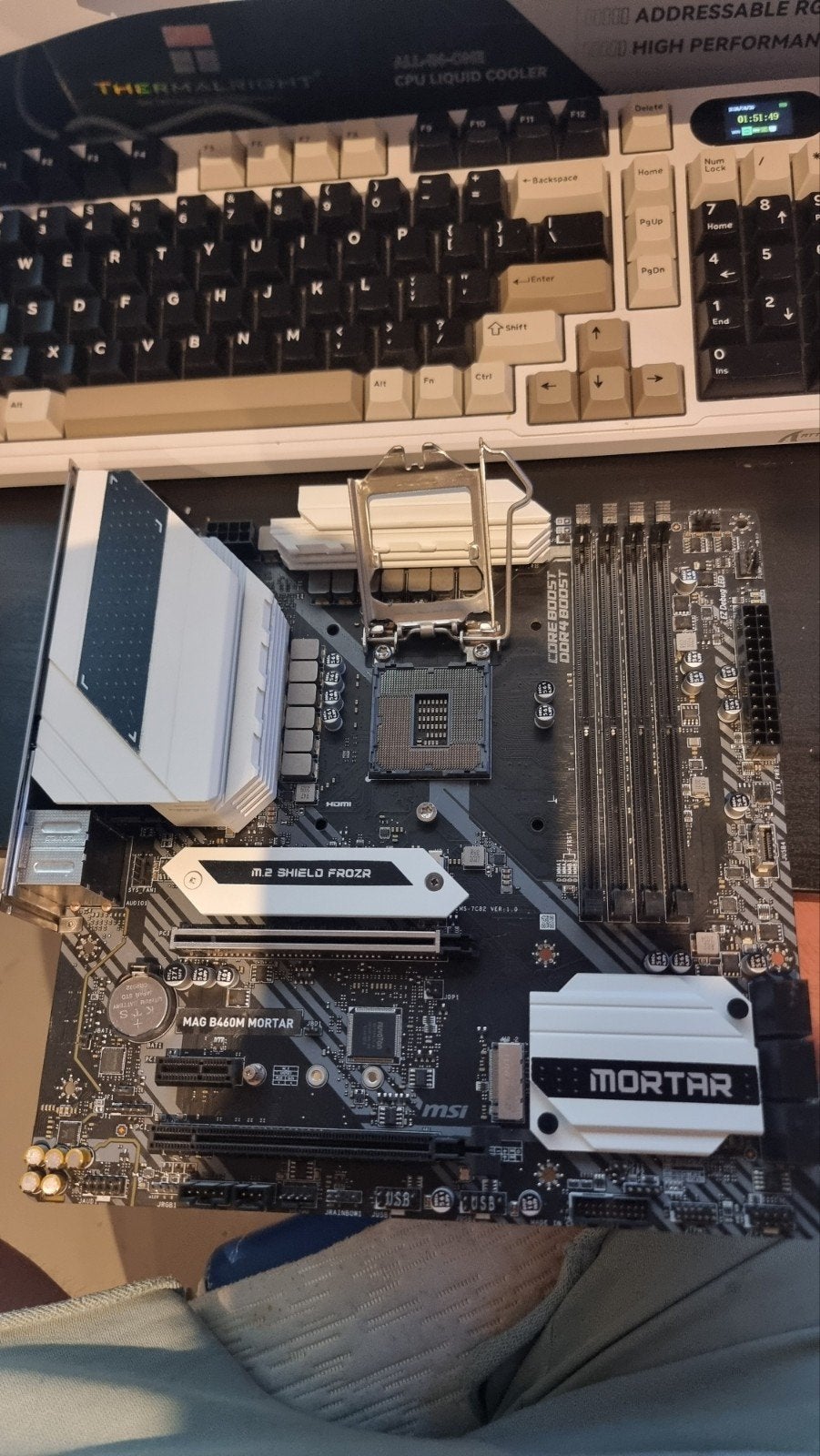 Intel i5-10400F + MSI MAG B460M Mortar Motherboard, Ophalen of Verzenden, Zo goed als nieuw