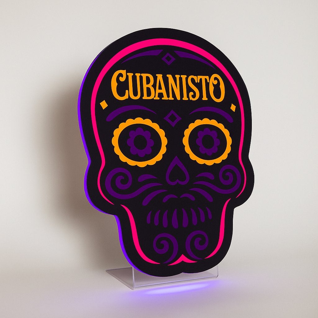 Grote partij cubanisto reclame borden, Ophalen, Nieuw, Lichtbak of (neon) lamp