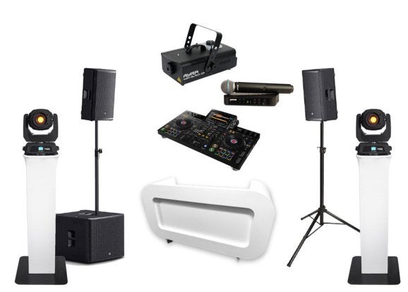 DJ-Feestset middel te huur! Complete licht en guidsset., Ophalen, Zo goed als nieuw, Overige