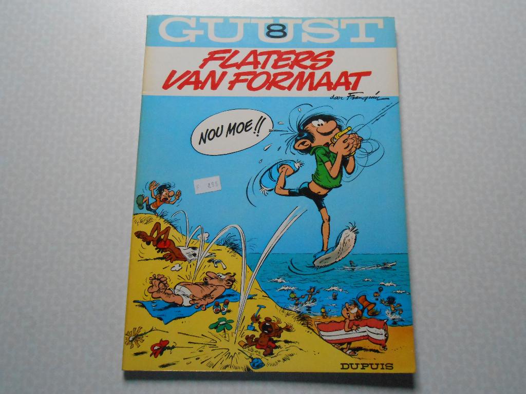 Guust Flater 8 Flaters van formaat 1970 1 ste druk., Boeken, Eén stripboek, Ophalen of Verzenden, Zo goed als nieuw, André Franquin