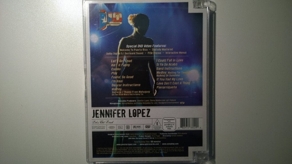 Jennifer Lopez - Let's Get Loud (DVD), Alle leeftijden, Ophalen of Verzenden, Zo goed als nieuw, Concert