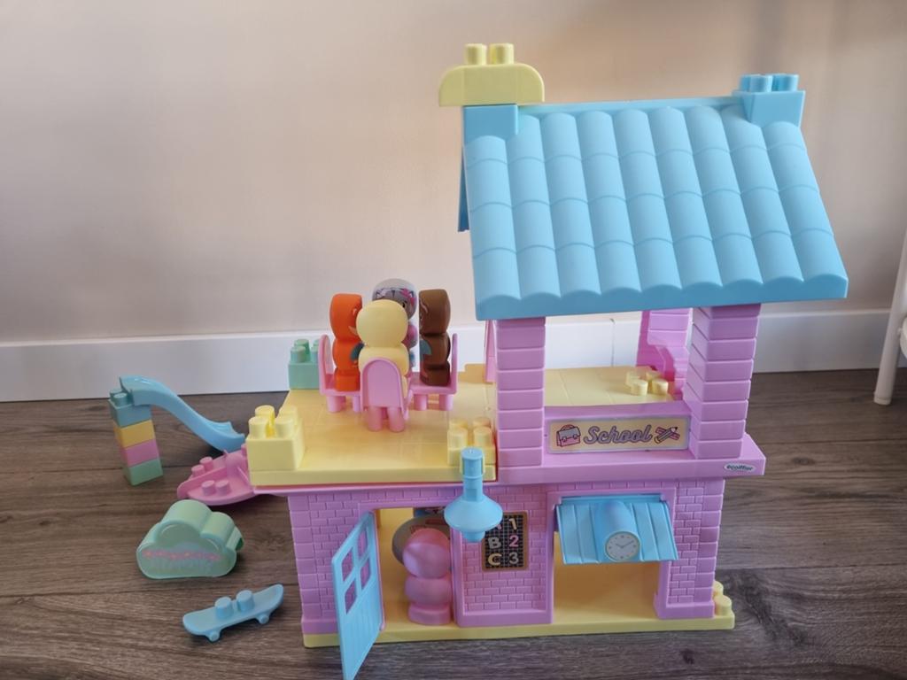 Ecoiffier abrick school set, Kinderen en Baby's, Speelgoed | Bouwstenen, Ophalen of Verzenden, Gebruikt, Abrick