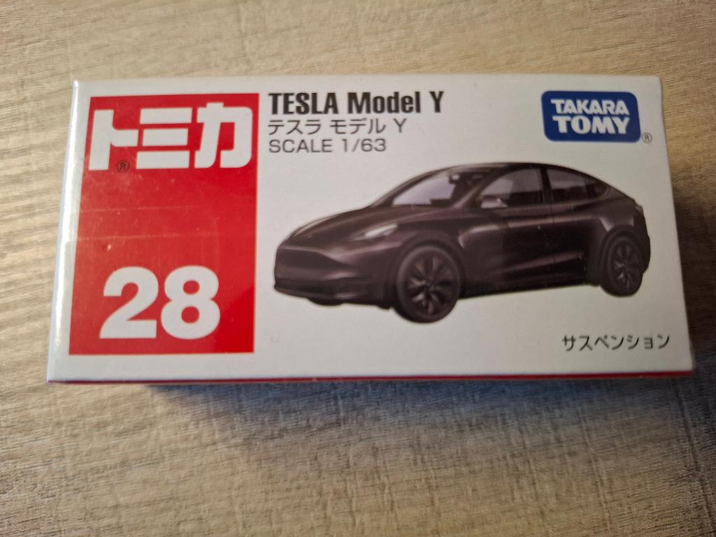 Tomica 28 - Tesla Model Y [zwart] 1/63 MIB, Hobby en Vrije tijd, Modelauto's | Overige schalen, Ophalen of Verzenden, Nieuw, Auto