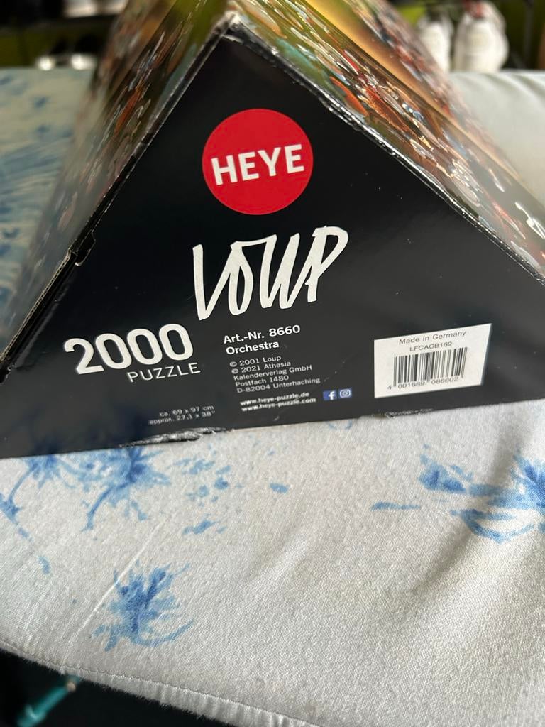 Heye Loup Orchestra Puzzel 2000 stukjes, Ophalen of Verzenden, Meer dan 1500 stukjes, Gebruikt, Legpuzzel