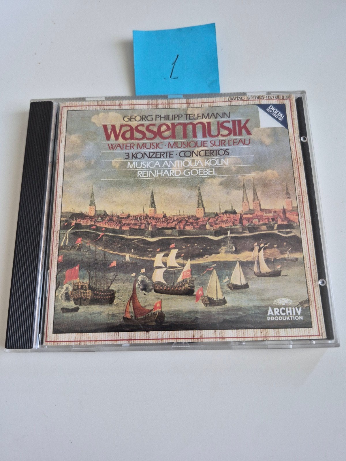 Georg Philipp Telemann - Water Music - Musica Antiqua Köln, Overige componisten, Ophalen of Verzenden, Zo goed als nieuw, Orkest of Ballet