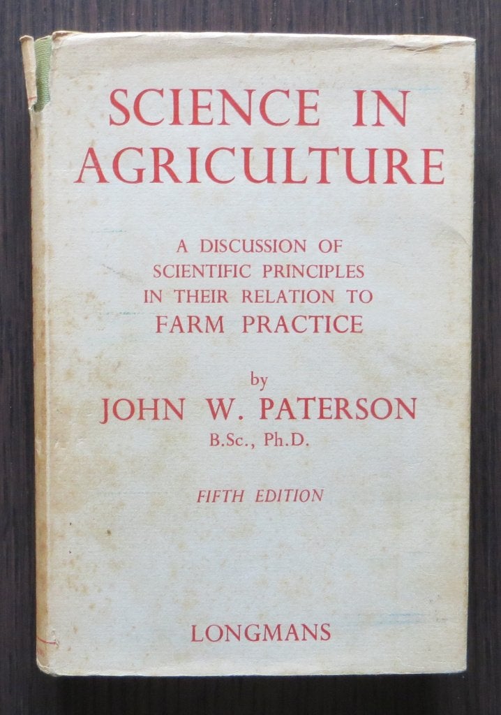 Science in Agriculture (J.W. Paterson) - 1962, Verzenden