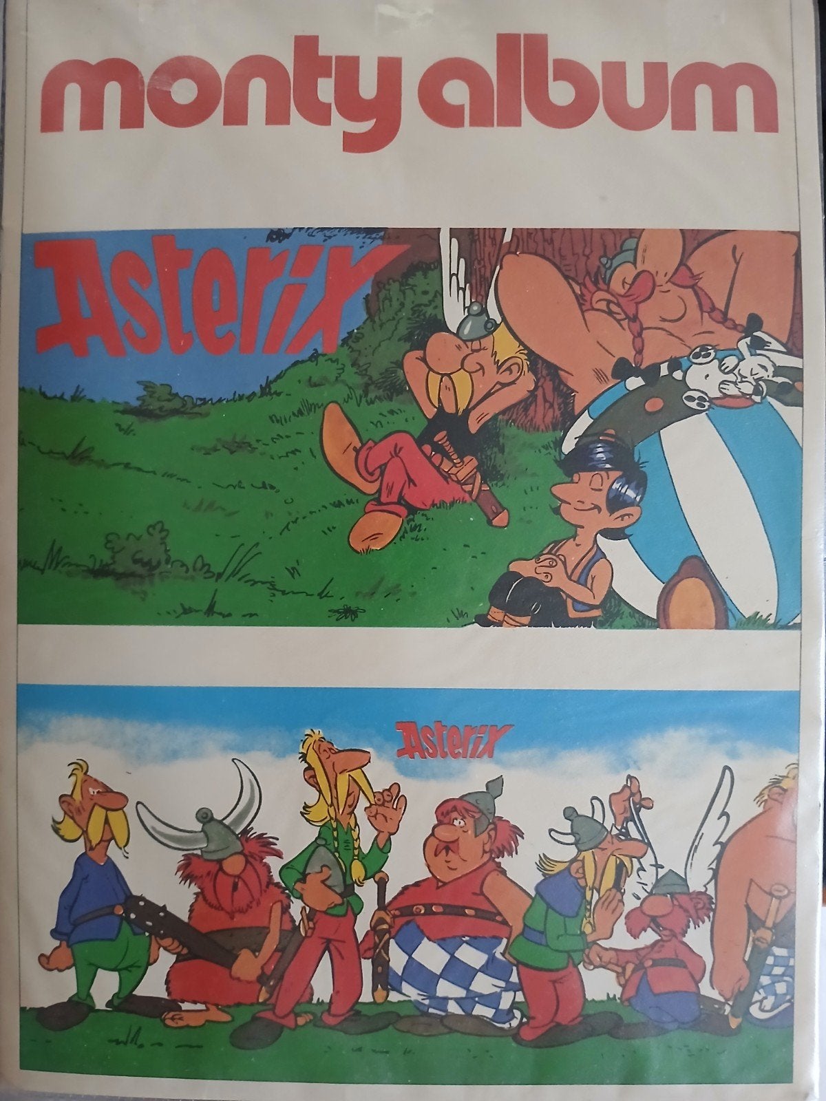 Monty Album Asterix - Zeldzaam Stickerboek uit 1984, Eén stripboek, Ophalen of Verzenden, Gelezen