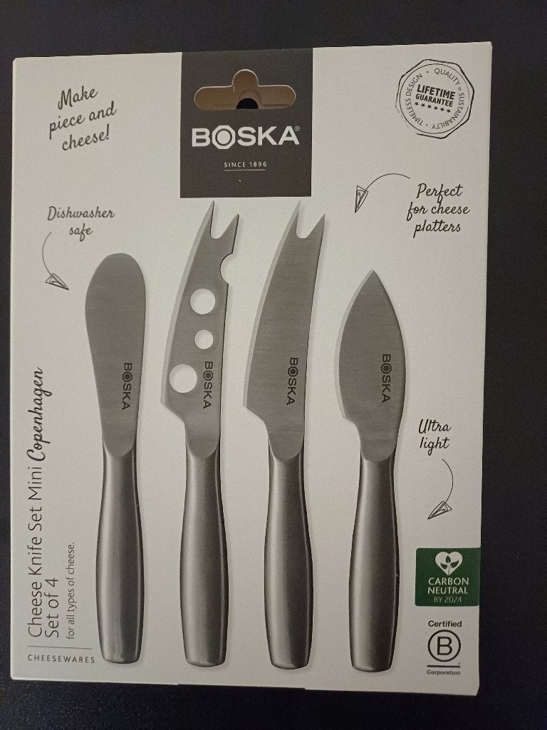 Boska Kaasmessenset Mini Copenhagen - 4 stuks NIEUW, Overige typen, Ophalen of Verzenden, Metaal, Overige merken