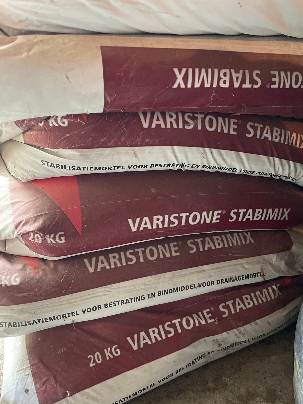 Varistone Stabimix Stabilisatiemortel 20 KG, Ophalen, Nieuw