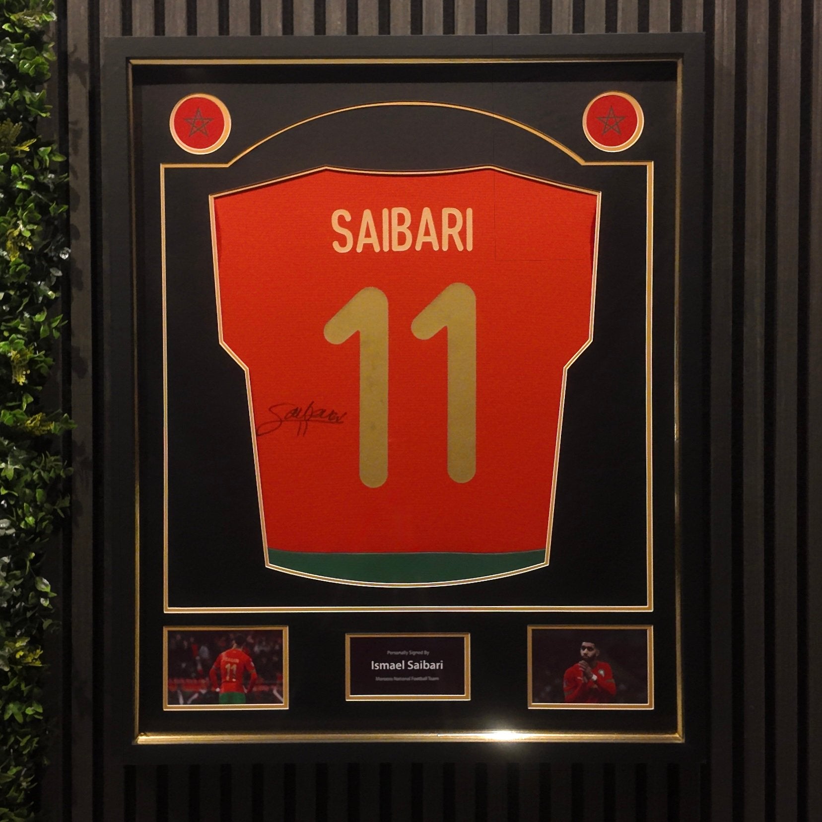 Ismael Saibari gesigneerd shirt Marokko ingelijst met bewijs, Verzenden, Nieuw, Buitenlandse clubs, Shirt