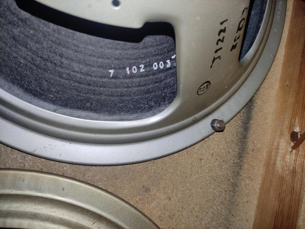Pre-Rola '70 Celestion G12M Greenback Pulsonic Cone 16 ohm, Ophalen of Verzenden, Gebruikt, Minder dan 60 watt, Overige merken