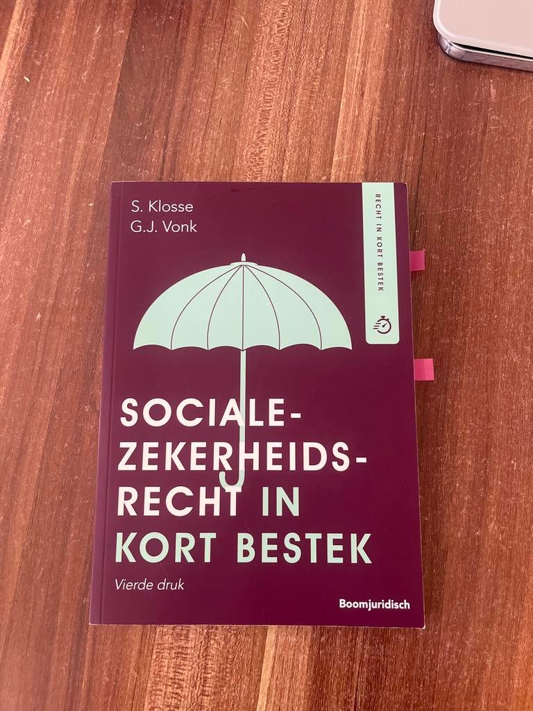 Sociale Zekerheidsrecht in Kort Bestek - Vierde Druk, Ophalen of Verzenden, Gamma, Gelezen, WO