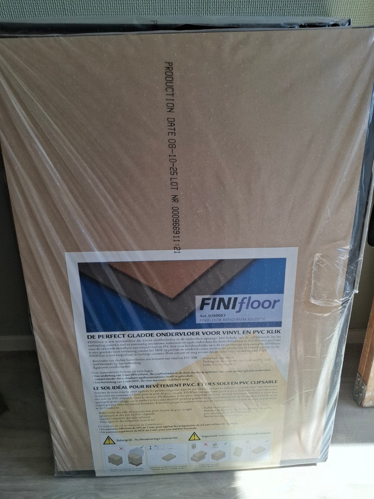 FINIfloor ondervloerplaten voor vinyl en PVC (7,5 m²), Ophalen