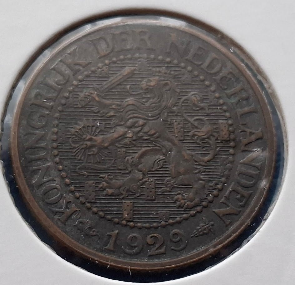 Nederland 2 1/2 cent 1929 - Wilhelmina*, Ophalen of Verzenden, Koningin Wilhelmina, Losse munt