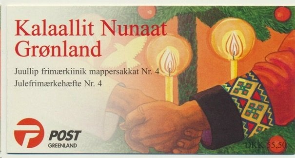 GROENLAND 1999 Kerstmis Postzegelboekje, Michel: 344-45, Pos, Verzenden, Denemarken, Postfris