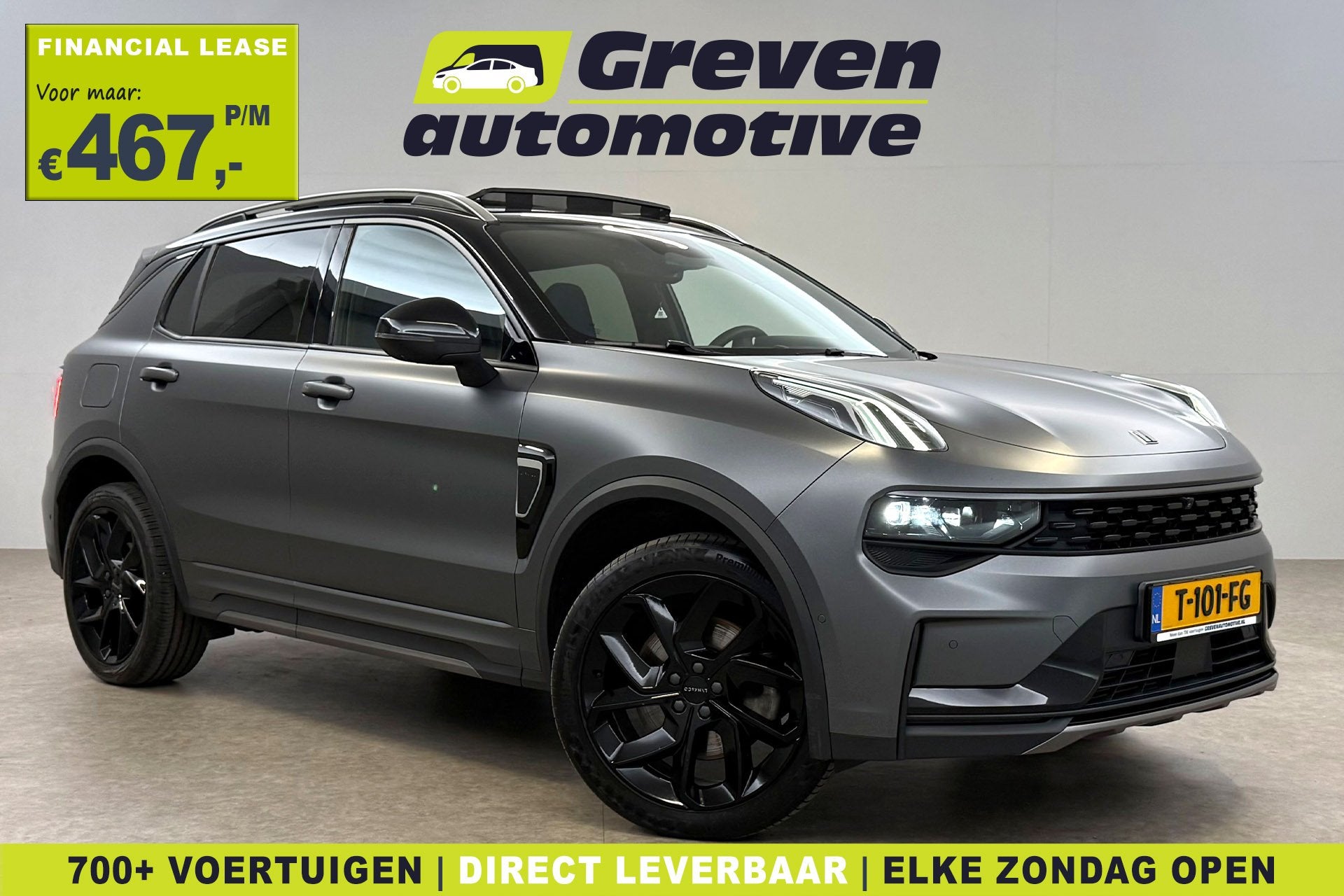Lynk Co 01 1.5 | Matte Grijs | Pano | Sfeer | 360° | Memory, Auto's, Lynk & Co, Stof, Euro 6, 120 €/maand, Plug-in hybride