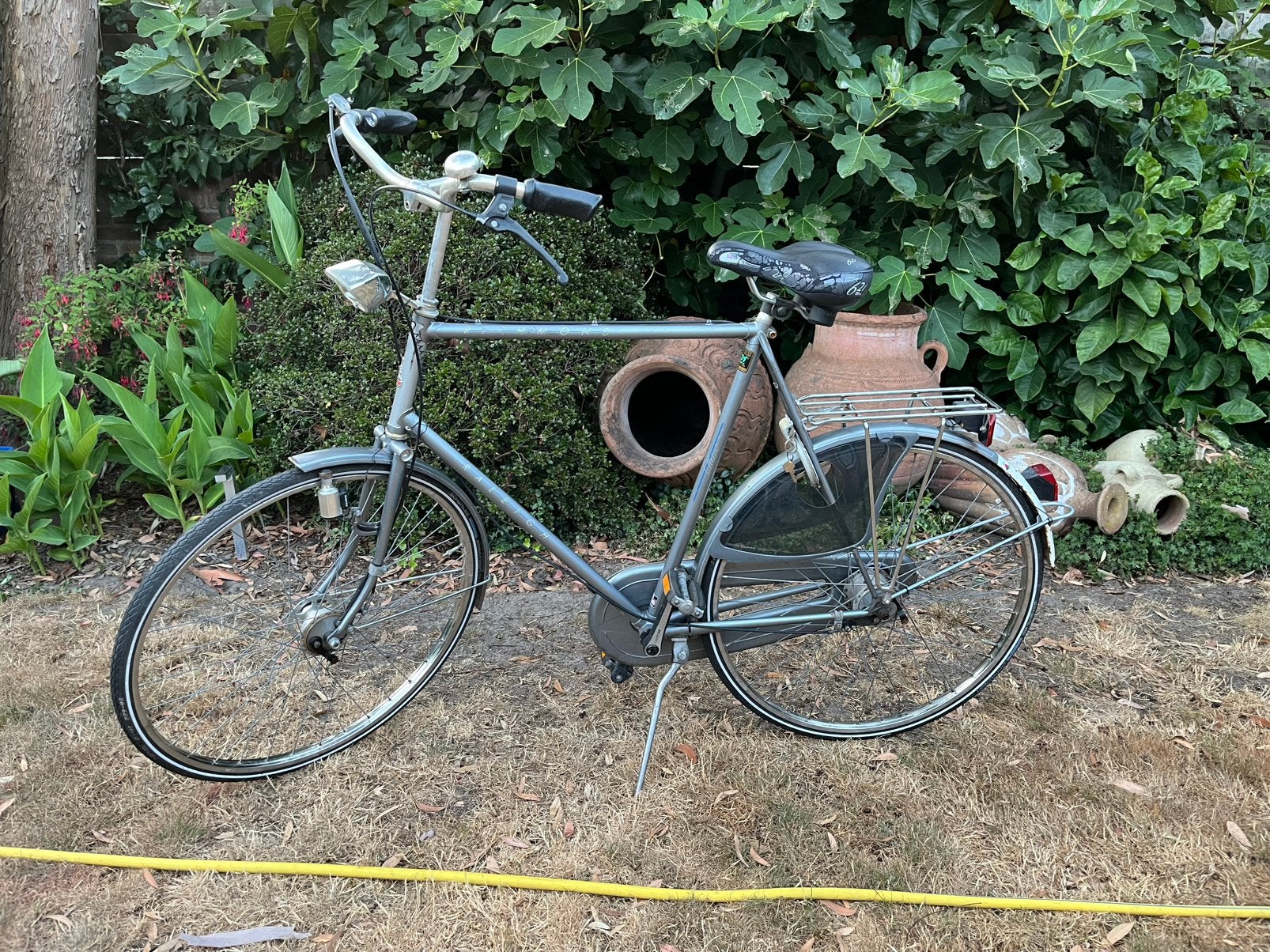 Raleigh herenfiets, Gebruikt, Versnellingen, 61 tot 65 cm, Trommelrem