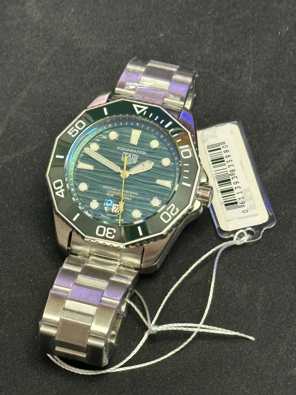 Tag Heuer Aquaracer 300m Professional Automatic Groen, Sieraden, Tassen en Uiterlijk, Staal, Staal, Verzenden, Polshorloge