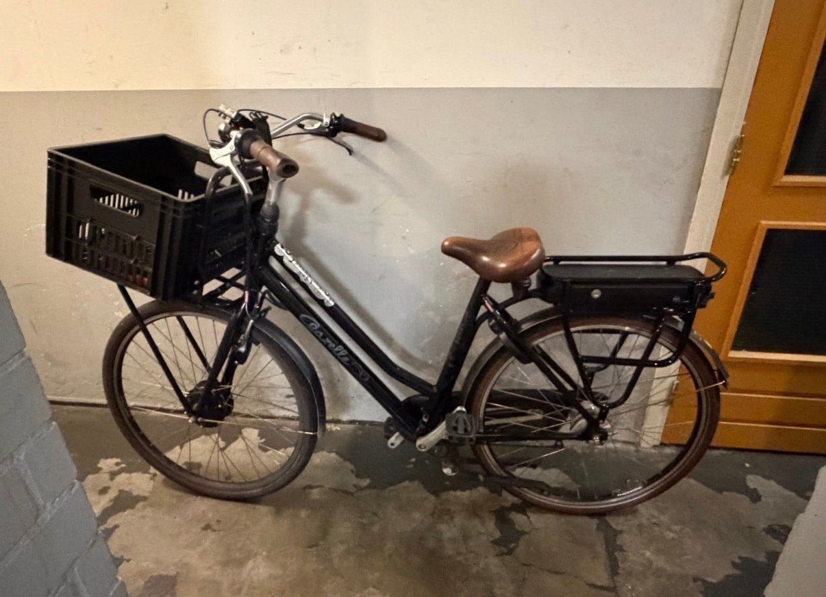 Gazelle elektrische fiets met voordrager en krat, Ophalen, Gebruikt, Gazelle