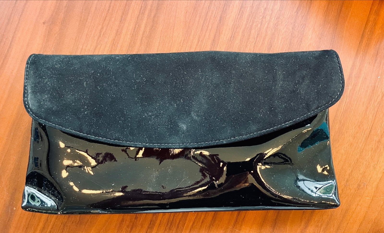 Peter Kaiser Zwarte Lak Clutch / Handtas - Als Nieuw, Ophalen of Verzenden, Zo goed als nieuw, Zwart, Handtas