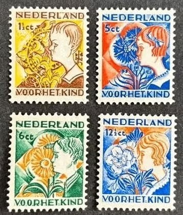nederland nvph 248 - 251 (ongebr), Verzenden, T/m 1940, Postfris